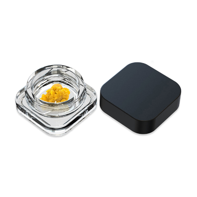 Les pots en verre de limande de petite cire concentrent la catégorie comestible du conteneur 5ml 7ml 10ml