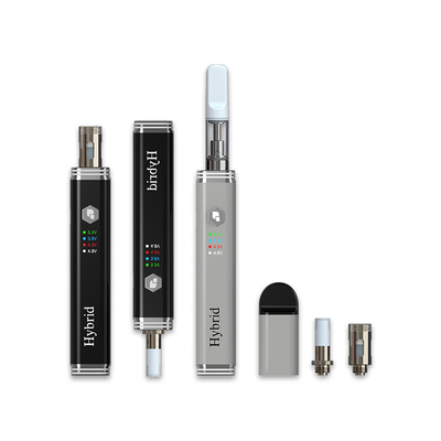 La batterie rechargeable 3 de l'atomiseur CBD de quartz dans 1 préchauffent 510 le fil 4.8V 500mah