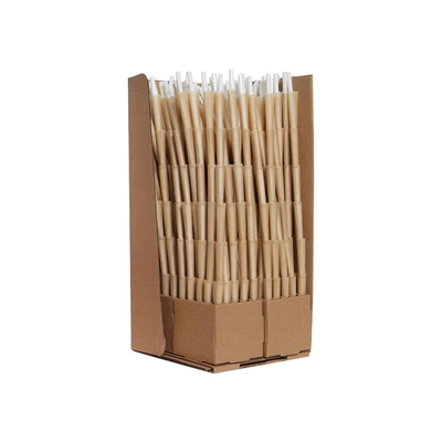 Les cônes pré roulés adaptés aux besoins du client de 109mm sèchent le papier de riz d'herbes avec Brown