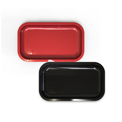 Plateau 27X16mm en métal de tabac de Tin Plate Custom Rolling Tray pour l'herbe sèche