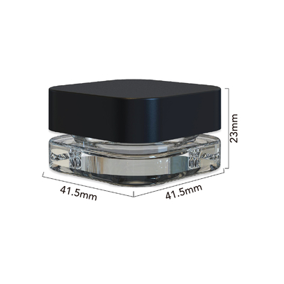 Les pots en verre de limande de petite cire concentrent la catégorie comestible du conteneur 5ml 7ml 10ml