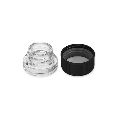 L'éclat de cosmétique de colophane de cire concentrent le pot en verre de l'emballage 5ml 7ml 9ml de cartouche de Vape